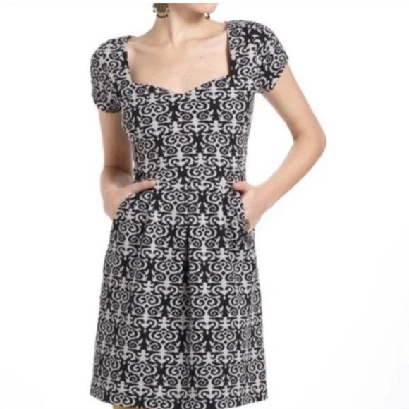 NWOT Anthropologie Deletta Caledonia Cutout Dress Size Medium - Picture 2 of 9